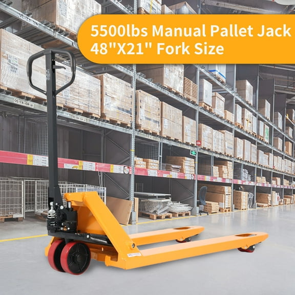 APOLLOLIFT Warehouse Hand Pallet Truck Jack 5500lbs 48x21" with Light Weight