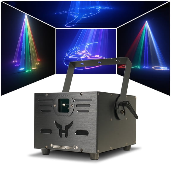 APP Control 8W RGB Laser Light ILDA Animation Beam DMX512 for DJ stage lighting