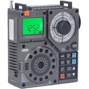 APP Control Shortwave Radio, AIR/FM/AM/VHF/SW/WB Receiver with Bluetooth, Portable Radio Rechargeable with Flashlights