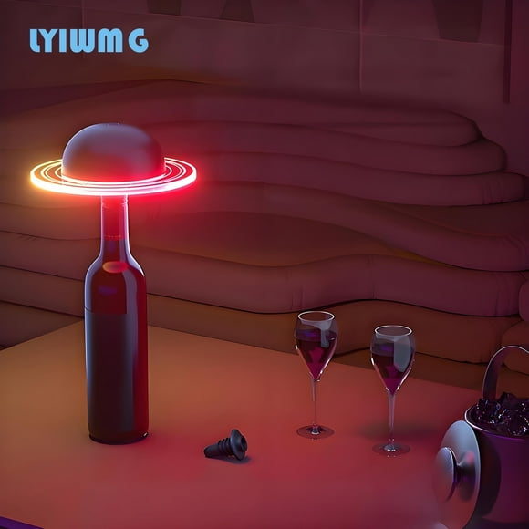 Wine Bottle Lamps, 2025 New 3 Color Rechargeable Wireless Bottle Lamp Kit Touch Dimming