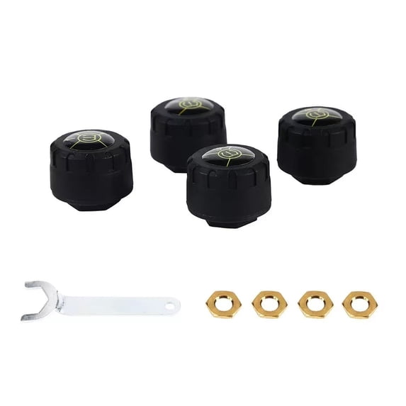 APP-Displayed Bluetooth Tire Pressure Monitoring System TPMS 4-Wheel Car