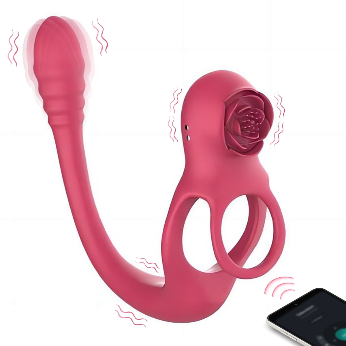 bbw vibrating panties Combo Cock Ring with Anal Intruder Plug