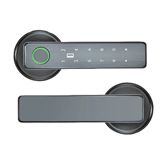 APP WiFi Remote Control Smart Fingerprint Password RFID IC Card Lock Dead Bolt For Indoor Home Wooden Metal Door