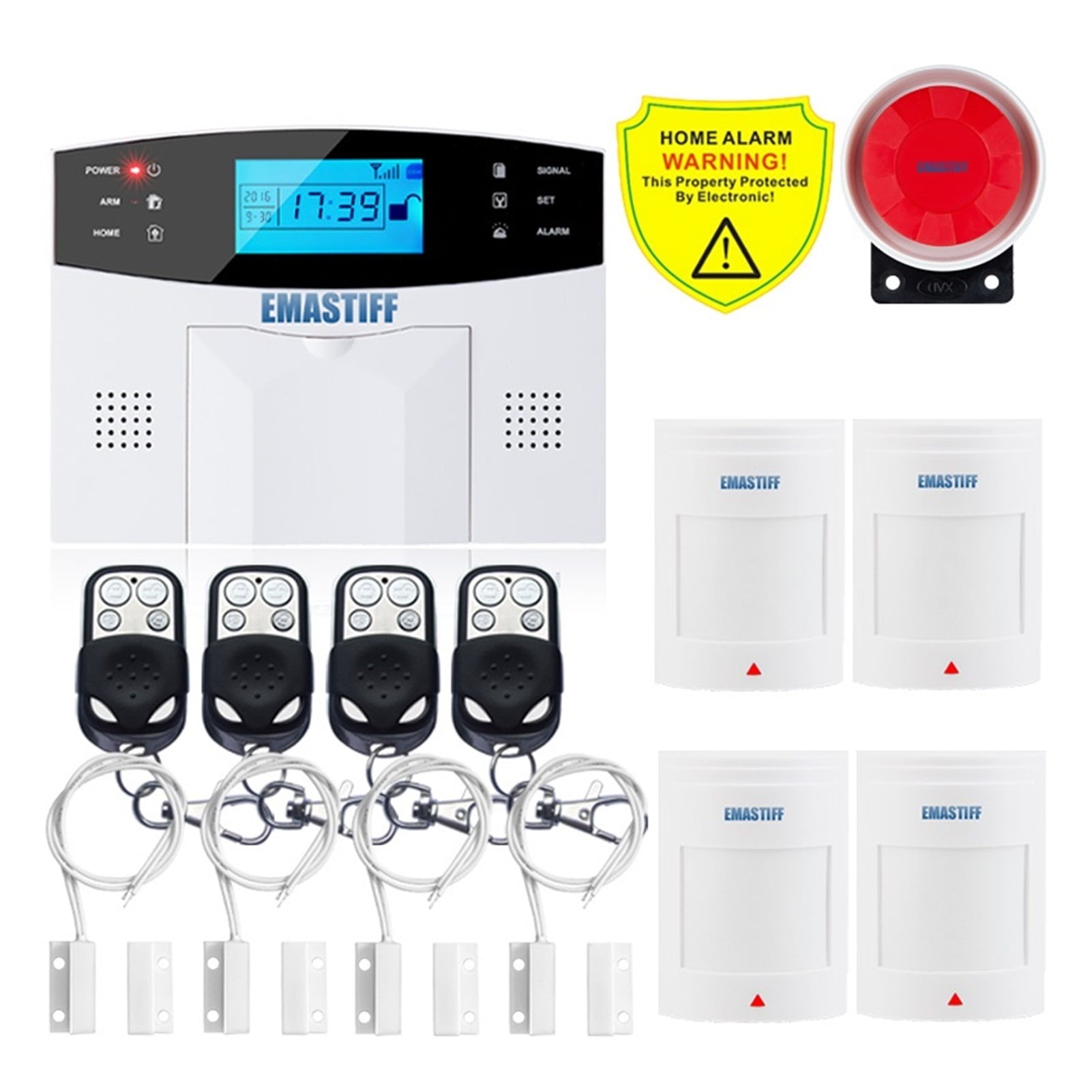 APP Wired Wireless Home Security Tuya WIFI PSTN GSM Alarm System