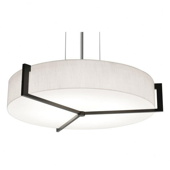 APP1524LAJUDES-LW-AFX-Apex - 17 Inch 30W 1 LED Pendant-Espresso Finish-White Shade Color
