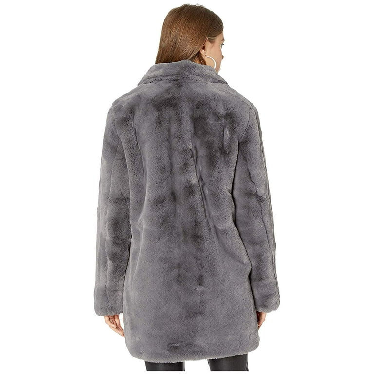 Apparis sophie faux fur coat black deals