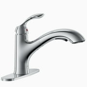APPASO Single Handle Bathroom Sink Faucet with Deck Plate and  Supply Hose, Bathroom Faucet APS398-CP