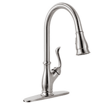 APPASO Single Handle Pull Down Kitchen Faucet with Sprayer Brushed Nickel 170BN