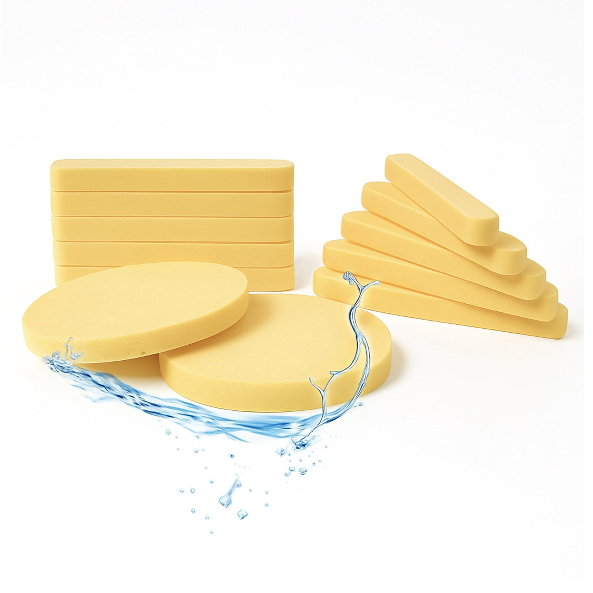 Appearus Compressed PVA Facial Sponges for Cleansing and Exfoliating ...