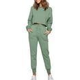 thumbnail image 1 of APPILIN Women Leisure Suits Fashion Solid Color Top and Pants Set, 1 of 1