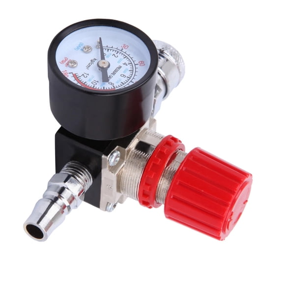 APPLAYERR 1/4 NPT Air Regulator With Pressure Gauge 180 PSI Metal Plastic Structure For Pneumatic Tool System