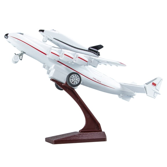 APPLAYERR 1/400 Scale An-225 Mriya Buran Orbiter Aircraft Model Soviet Diecast Plane Collectible Display Gift w Stand