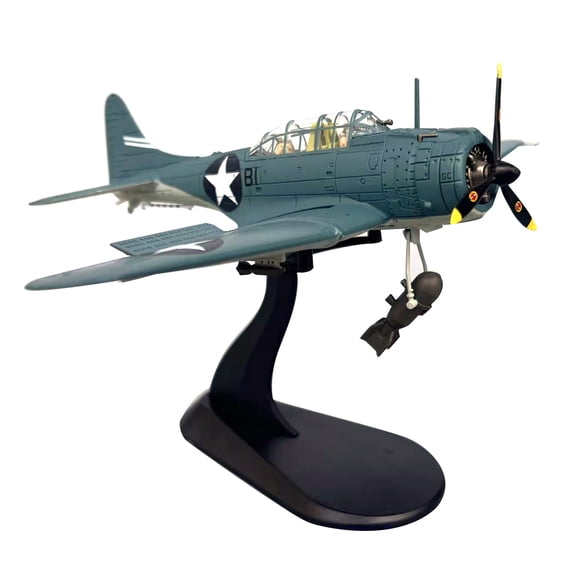 APPLAYERR 1:72 Scale SBD Dauntless Dive Bomber Model Alloy Plastic Material For Aircraft Collection Enthusiast Shelf Decoration