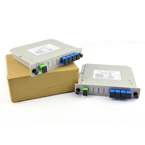 APPLAYERR 1x4 Fiber Optic Splitter SC UPC Connector, 12cm x 11cm x 3cm, High-Quality for Network Expansion