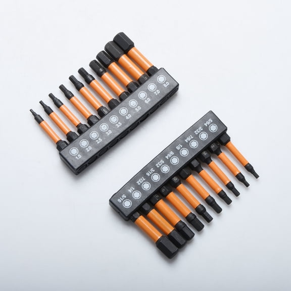 APPLAYERR 2 Inch Magnetic Hex Driver Bit Set Metric Sae Assorted Sizes Torsion Zone For Electronic Device Repair Work