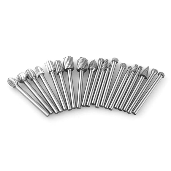 APPLAYERR 20Pcs Wood Routing Rotary Burr High Speed Steel 3.17mm Shank For DIY Carving Hobby Craft Making Processing