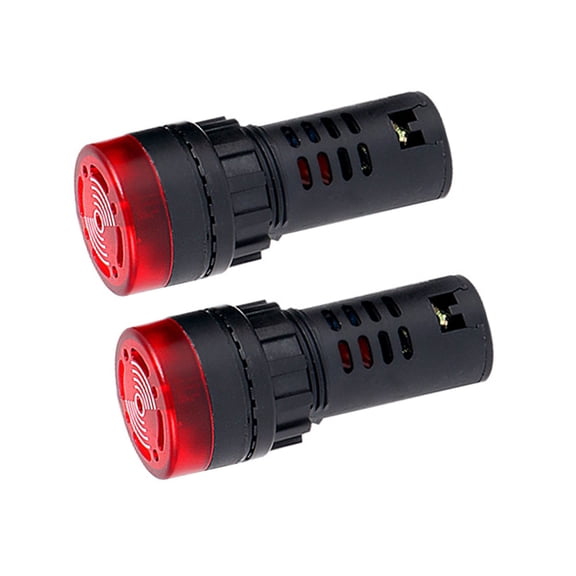 APPLAYERR 2Pcs High-Brightness 12V LED Signal Light Buzzer Alarm for Factory Automation & Monitoring