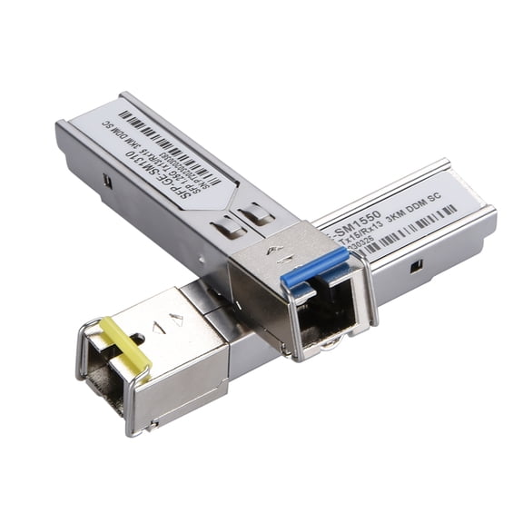 APPLAYERR 2Pcs Quality 1.25G Single Fiber SFP Transceiver 1000BASE BiDi, 1310nm/1550nm, 3km Reach