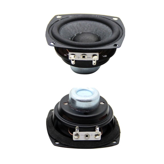 APPLAYERR 2x 25W Full Range Audio Speakers 4, Glass Fiber Diaphragm, Rubber Edge, Dual Magnet, for Hi-Fi Sound Systems
