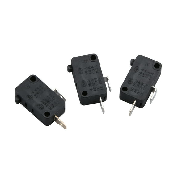 APPLAYERR 3 Pcs Microwave Oven Switch Set for Door Interlock 2 NO 1 NC AC 250V Safety Micro Switch 3 Terminal Replacement