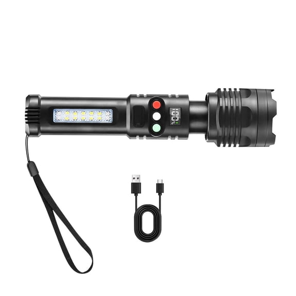 APPLAYERR 300 Lumen Led Flashlight Adjustable Beam 4 Light Modes Rechargeable Design For Outdoor Emergency Daily Use