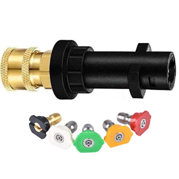 APPLAYERR 4000 PSI Spray Adapter 1/4 Inch Quick Connect Metal Plastic For Karcher K2-K7 Pressure Washer Nozzle Conversion Kit