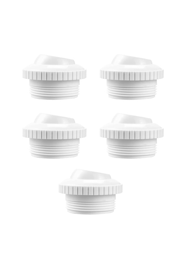 5 Pack SP1419D Swimming Pool Return Jet Water Outlet Nozzle Sturdy Plastic Directional Flow Replacement For Standard Pools