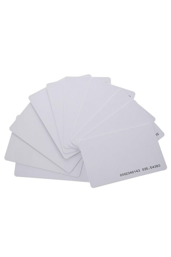 50x 125Khz RFID Card for Security Access Compatible with All ID Readers, White