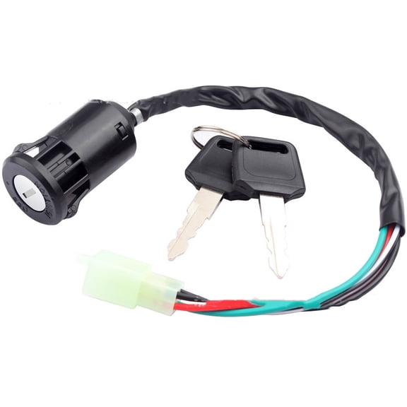 APPLAYERR ABS Plastic Ignition Key Switch 4 Wire Design For 50cc To 250cc Go Kart Moped Pit Bike Electrical System Repair