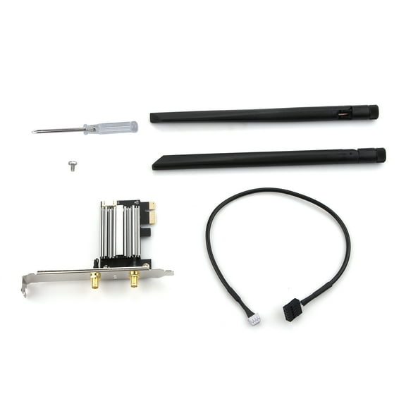 APPLAYERR AX200 802.11ax WiFi 6 PCI-E Card 2.9Gbps BT 5.2 for Win10/11 Desktop MU-MIMO 5dBi Antennas Not AMD