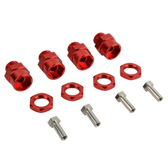 APPLAYERR Aluminum Alloy 12mm Hex Wheel Adapters 24mm Total Length M4 Thread For 1/8 1/10 RC Car Upgrade Assembly