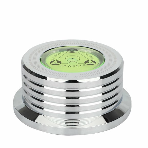 APPLAYERR Aluminum Alloy Record Stabilizer 7Mm Spindle Diameter Bubble Level Design 78Mm Dia For Vinyl Turntable Speed Stabilization
