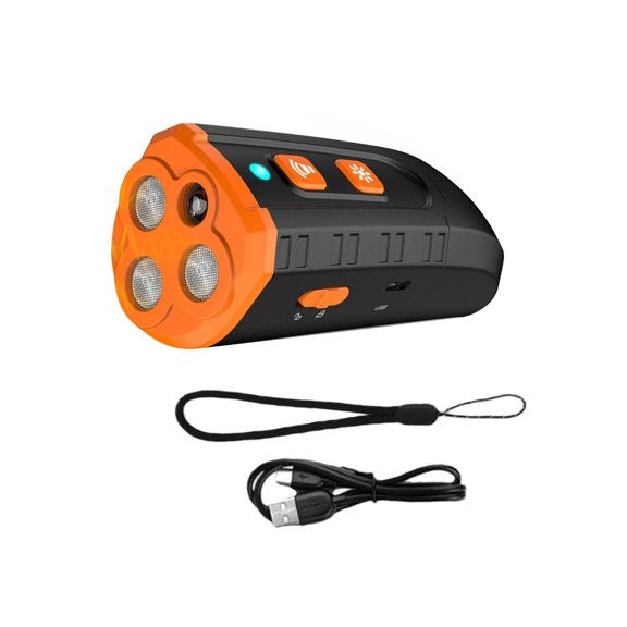 APPLAYERR Anti Bark Ultrasonic Dog Trainer 10M Range Flashlight Warning IPX2 Waterproof for Indoor Outdoor Pet Behavior Training Unit