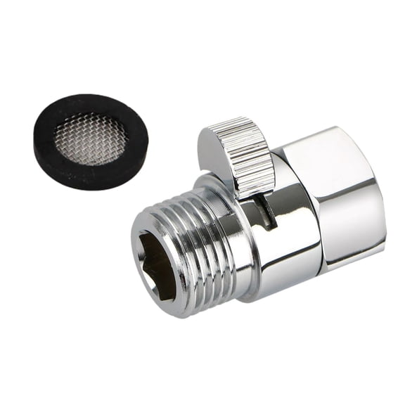 APPLAYERR Bidet Sprayer Shut-Off Valve Brass Chrome G1/2 for Hoses Pipes Water Control Shower Heads Kitchen Garden Easy Install