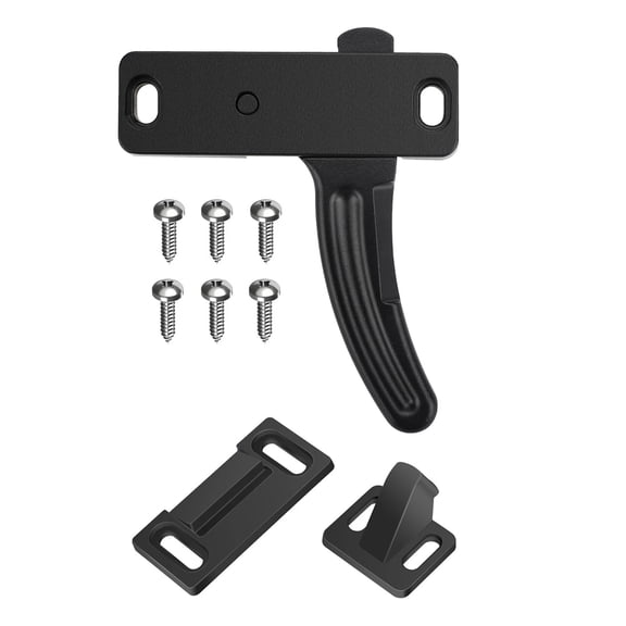 APPLAYERR Black RV Screen Door Latch Right Hand Handle Aluminum Alloy for Travel Trailer Camper Motorhome Enhanced Security Easy to Install
