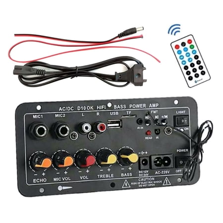 APPLAYERR Bluetooth Audio Receiver Amplifier for PCs - FM Radio, MP3 Playback from TF/U Disk, 3.5mm RCA Input