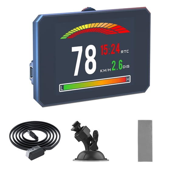 APPLAYERR Car Performance Monitor OBD2 HUD Display for 0-100km/h Test Overspeed Alarm Voltage Fuel Calibration Plug-and-Play