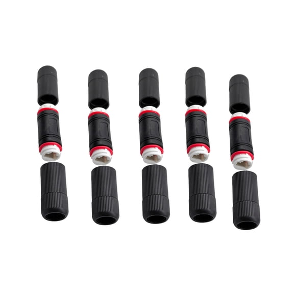 APPLAYERR Cat 5/5E/6 Network Cable Connector 8 Nickel-Plated Pins, for Secure and Stable Data Transmission Coupler