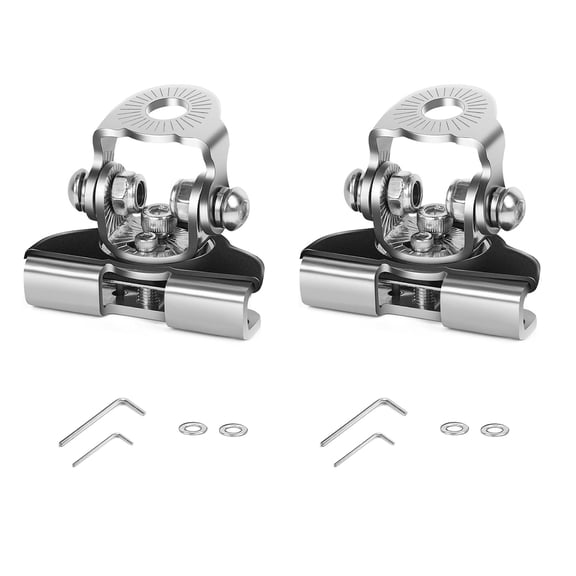 APPLAYERR Clamp On Hood Pillar Light Brackets 60 Horizontal Adjustment For Automotive Fog Light Driving Light Fixing