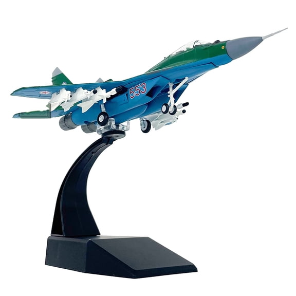APPLAYERR Collectible MIG-29A Fulcrum Fighter Model for Shelf Display, North Korean AF Theme, Detailed Restoration, 1:100 Scale