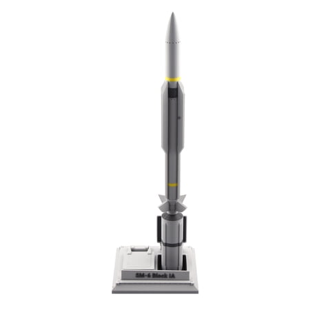 APPLAYERR Collectible US Navy SM-6 Missile Model 41cm 1:18 Scale Air Defense Replica for Desktop Decor Showcase Gift