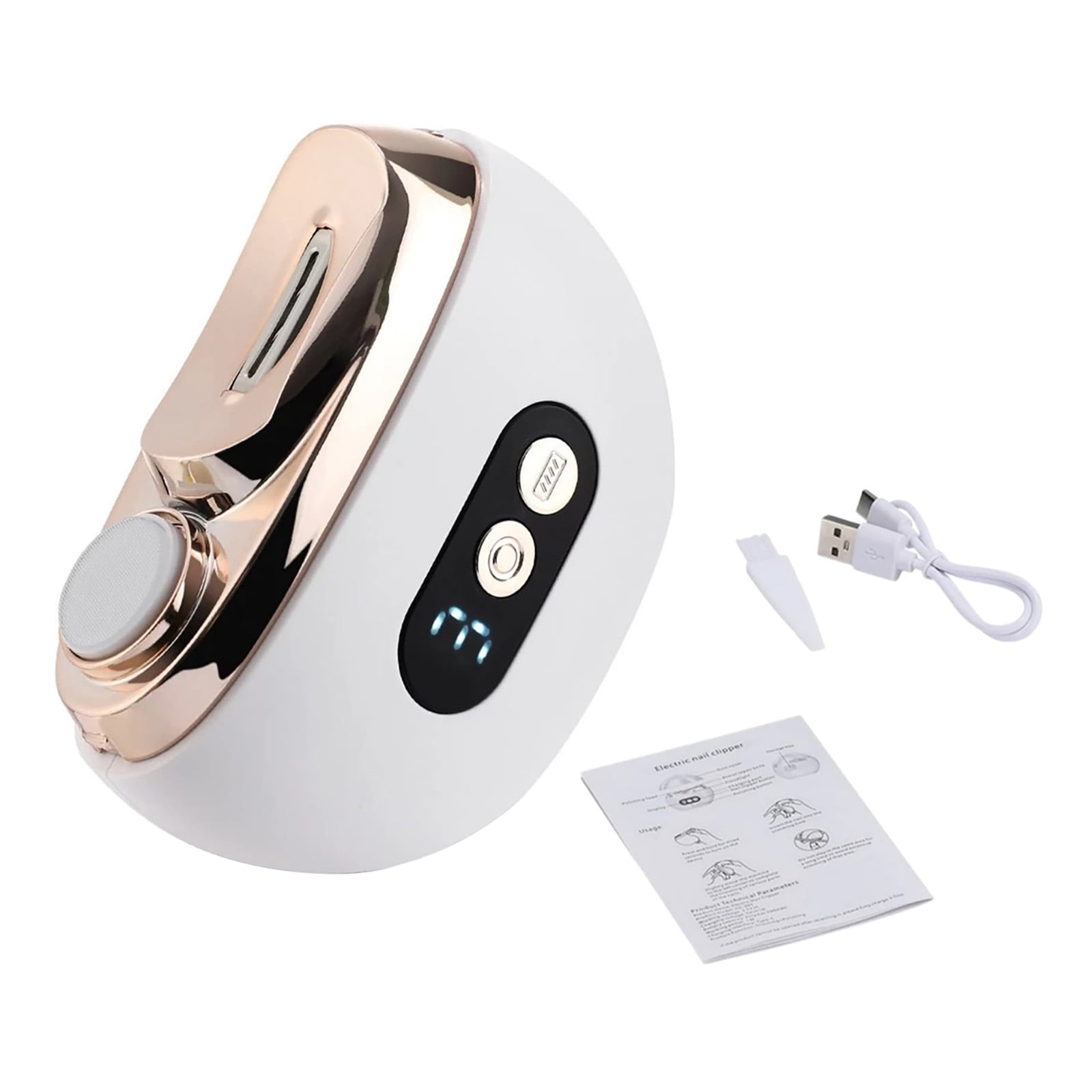 APPLAYERR Compact Nail Care Device 3 Speed Settings For Seniors Babies Lightweight Portable With Protective Cover Home Salon Use