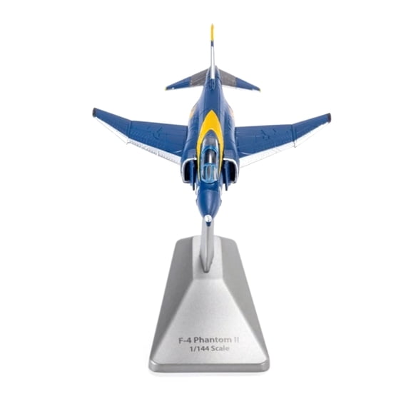 APPLAYERR Die Cast Alloy F-4 Phantom II Fighter Model 1:144 Scale US Navy 14cm x 9.5cm for Desktop Decor Display Stand Gift