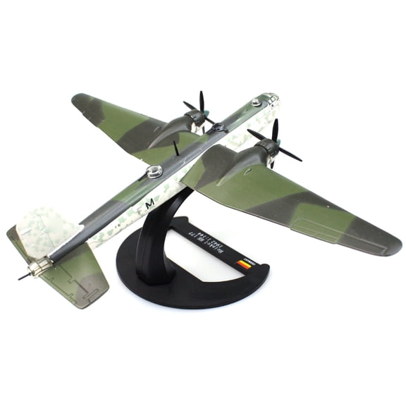 APPLAYERR Die Cast Alloy Plastic Luftwaffe Heinkel He 177 Griffin Bomber Model 1:144 Scale for Collection Decor