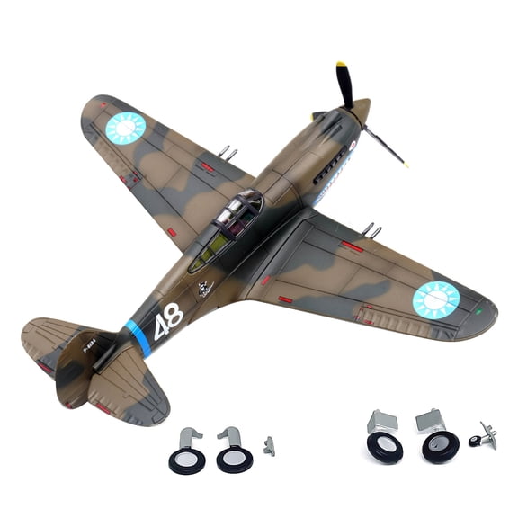 APPLAYERR Die Cast Alloy Plastic US Curtiss P-40C Warhawk Model 1:72 Scale for Display Desk Collection Enthusiast