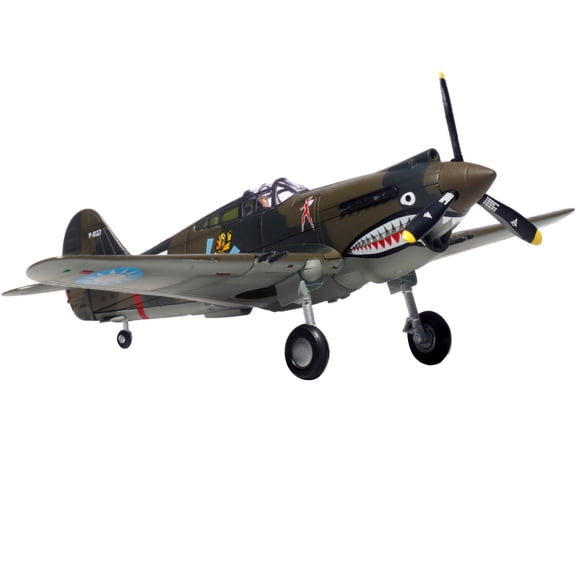 APPLAYERR Die Cast Alloy Plastic US P-40C Warhawk Model 1:72 Scale for Desk Shelf Display Collection Decor