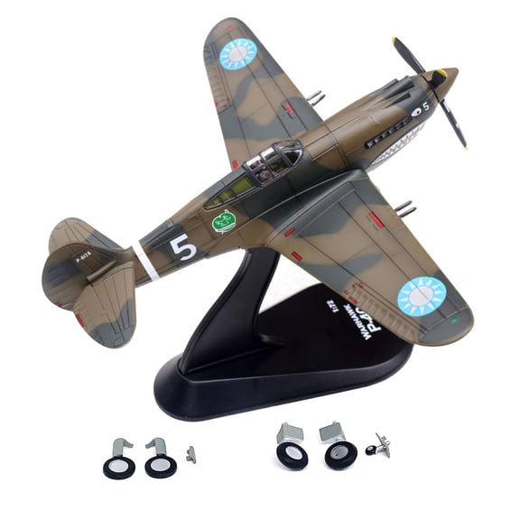 APPLAYERR Die Cast Alloy Plastic US P-40C Warhawk Model 1:72 Scale for Desk Shelf Display Collection Enthusiast