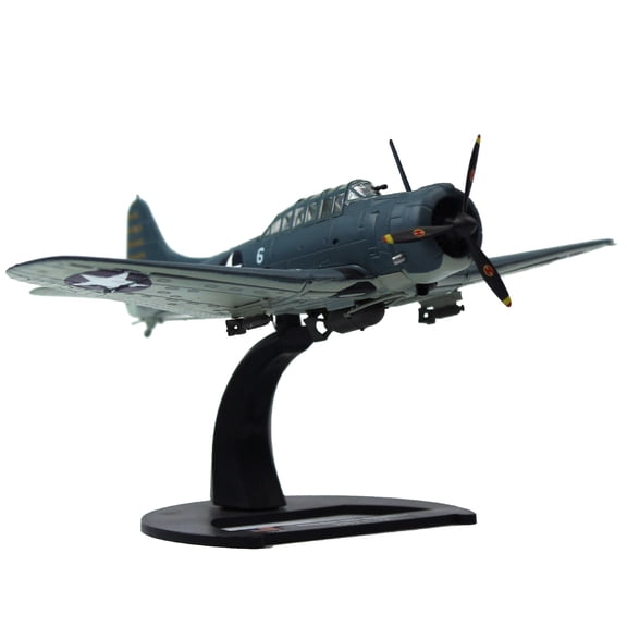 APPLAYERR Diecast Alloy Sbd Dauntless Dive Bomber Model 1/72 Scale Wwii Us Navy With Display Stand For Home Office Decoration