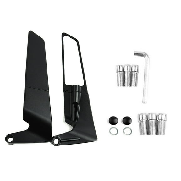 APPLAYERR Double Rotation Motorcycle Mirrors Racing Style Convex Lenses for Duke Z900 Streetfighter Secure Mounting