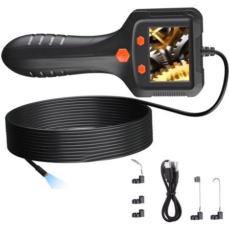 APPLAYERR Endoscope Camera 2.4 Inch IPS Screen 8mm Lens 6 LED 6.6ft Waterproof for Auto Plumbing Air Conditioning Chimney
